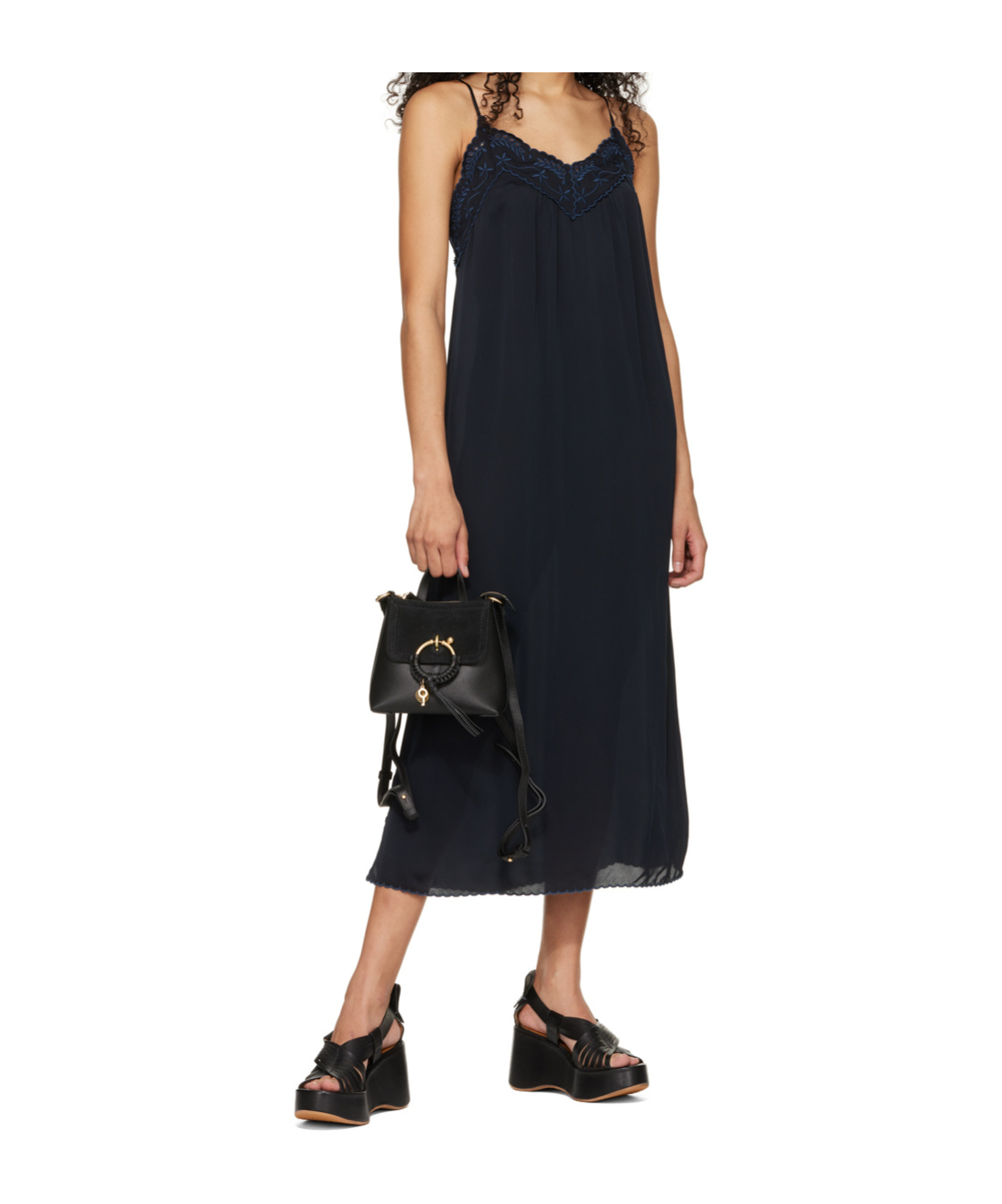 See By Chloé Thessa Cross-strap High-heeled Sandals In Black