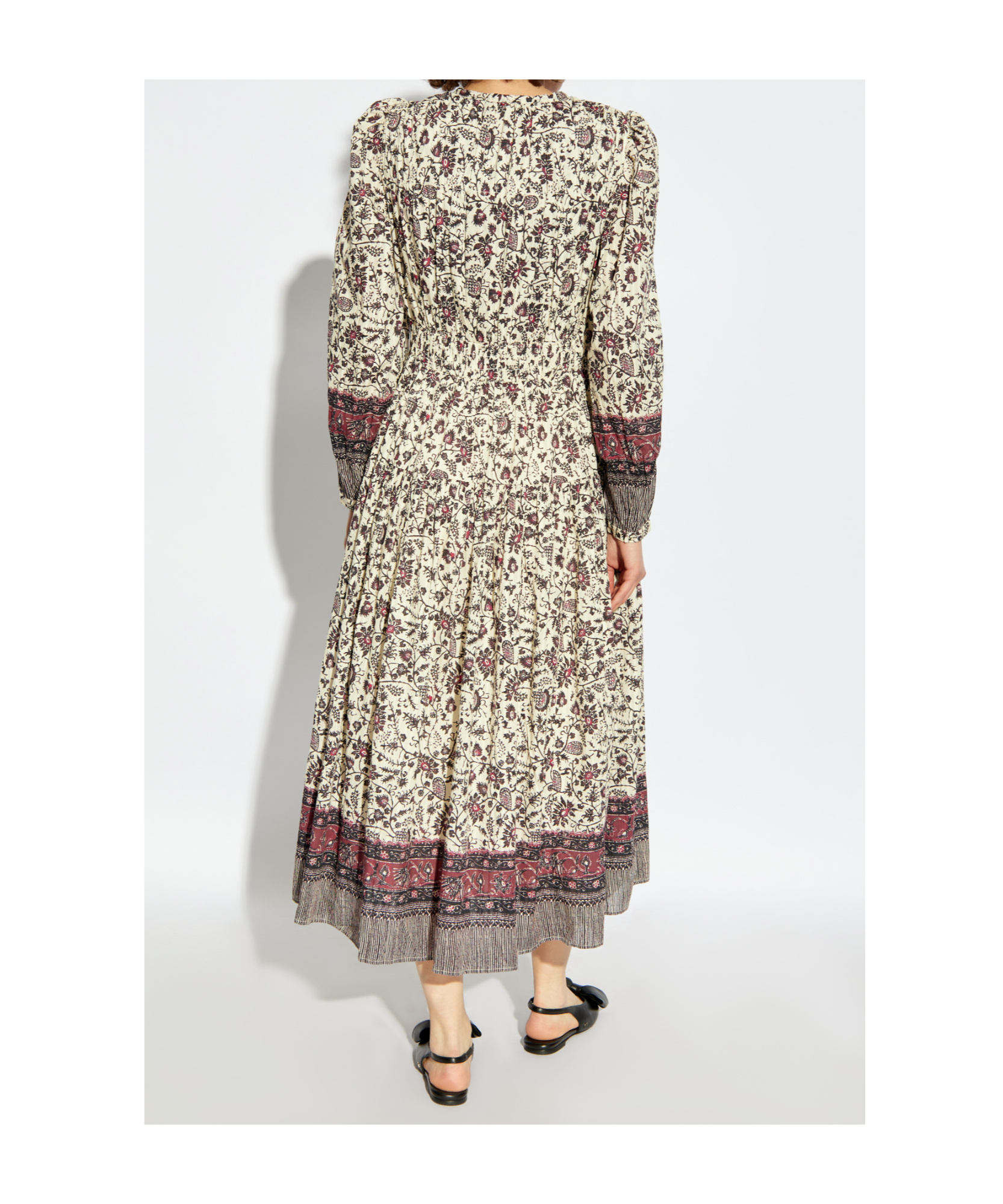 Ulla Johnson Mona Midi Dress In Nude