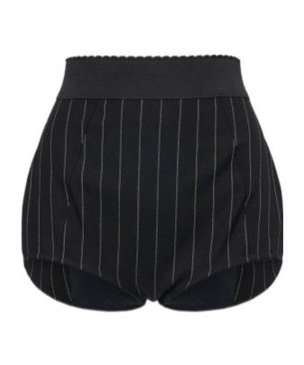 Dolce & Gabbana Pinstriped Boxer Shorts In Black