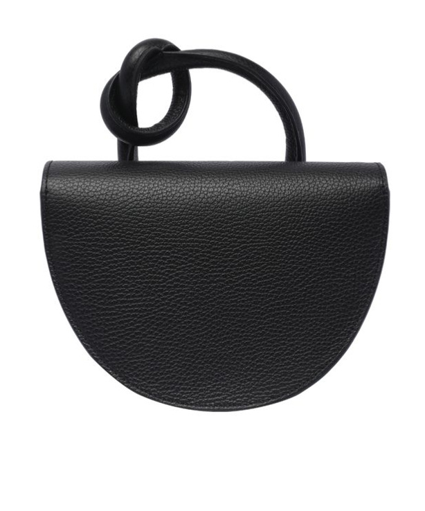 Yuzefi Pretzel Crossbody Bag In Black