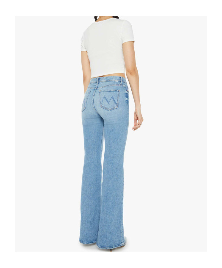 Mother The Doozy Flare Jeans In Blue