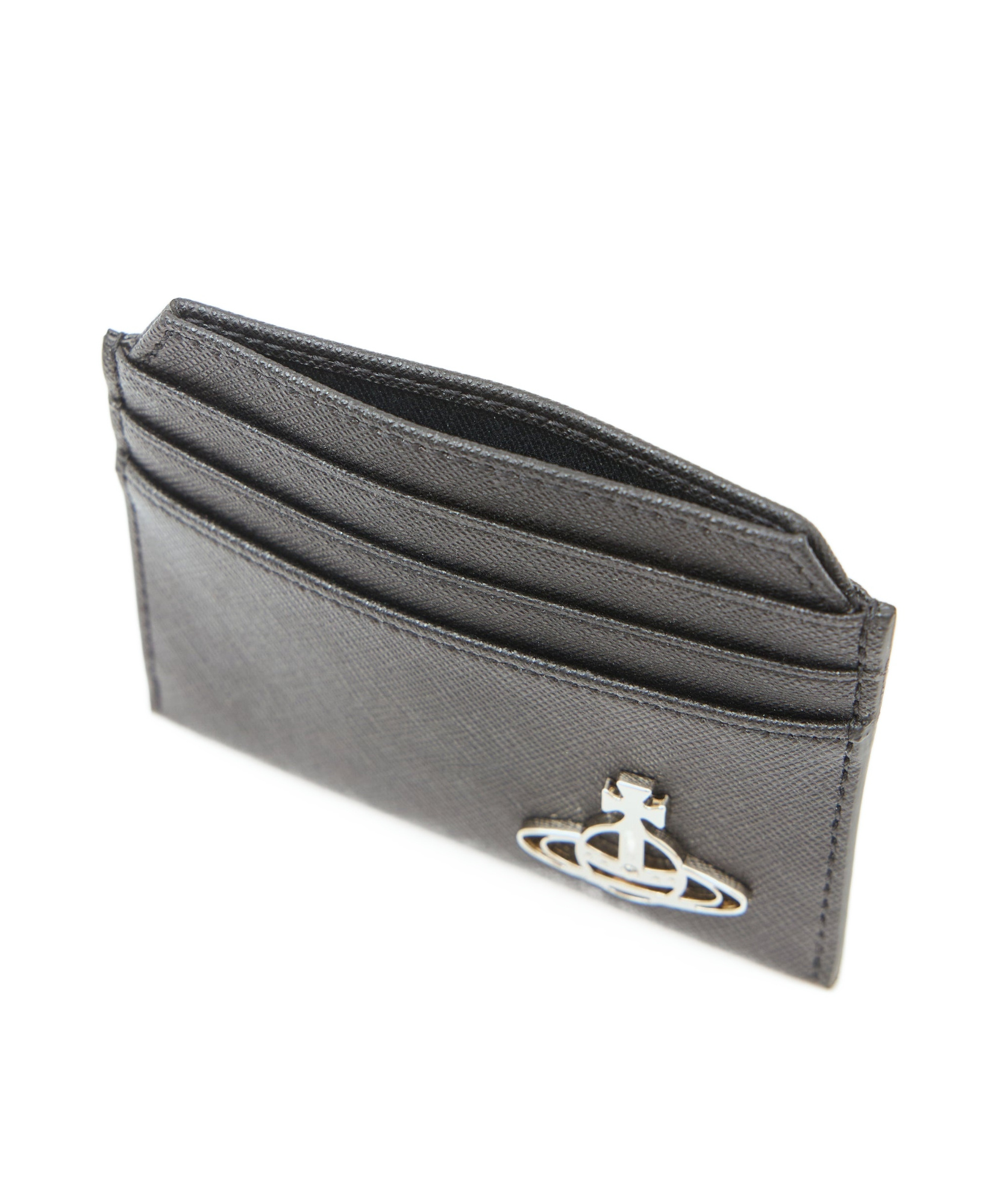 Vivienne Westwood Logo-plaque Cardholder In Gray
