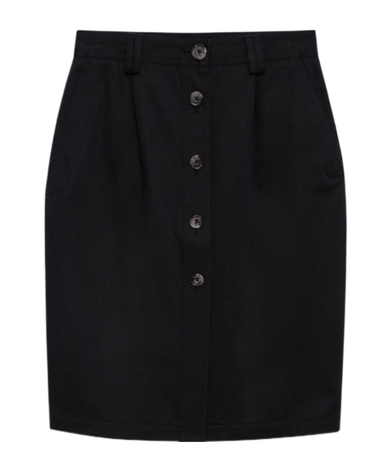 Anine Bing Zaire Midi Skirt In Black