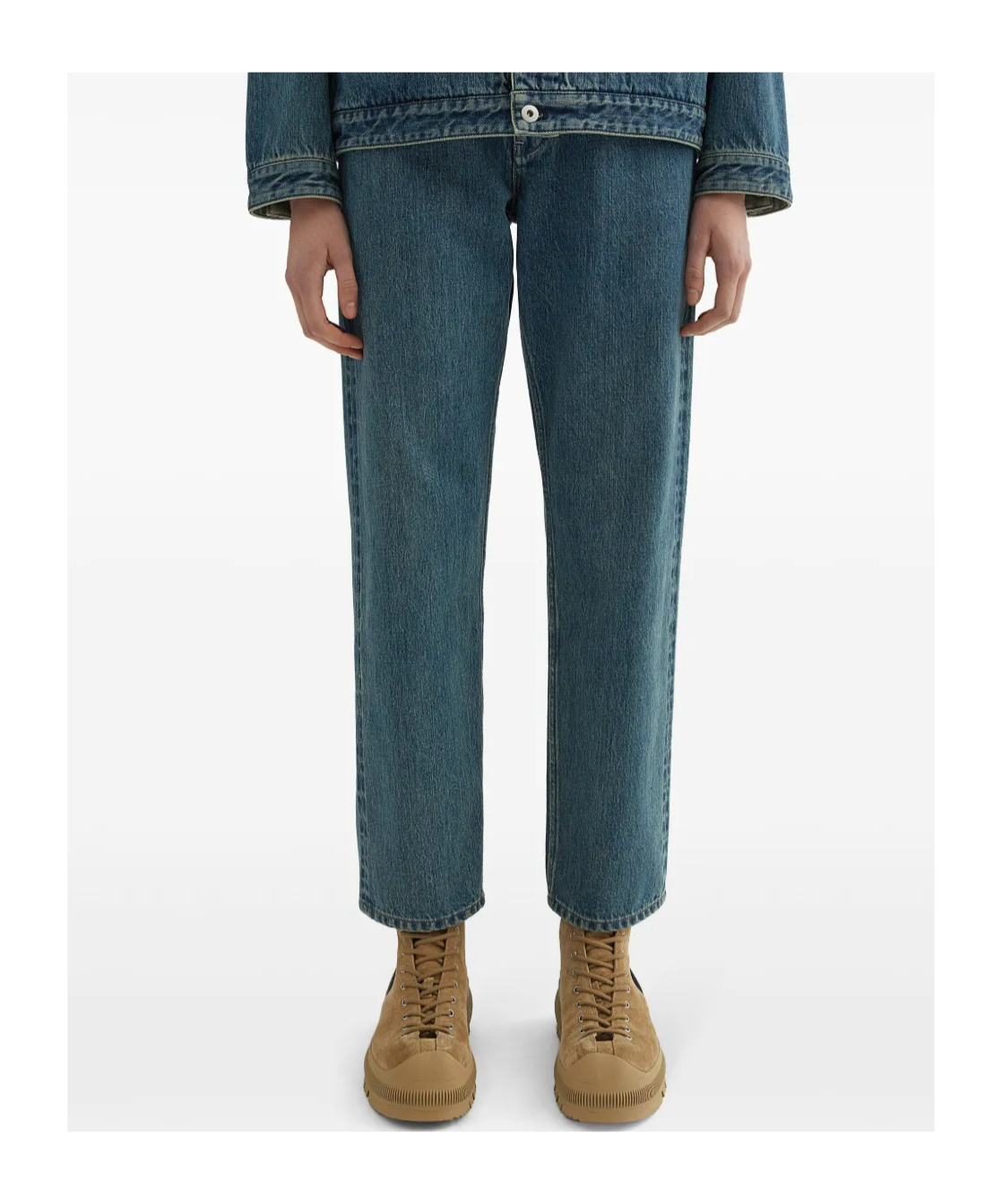 Jil Sander Slim Twist Jeans In Blue