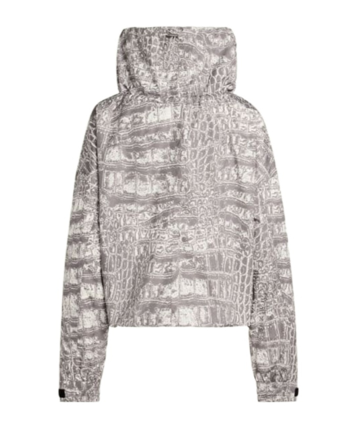 Adidas By Stella Mccartney Item Jacket Printed In Gray