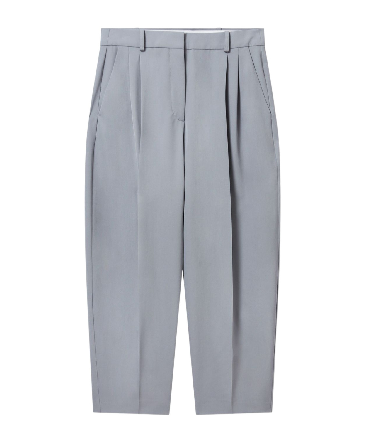 STELLA MCCARTNEY ICONIC CROPPED PLEATED TROUSERS
