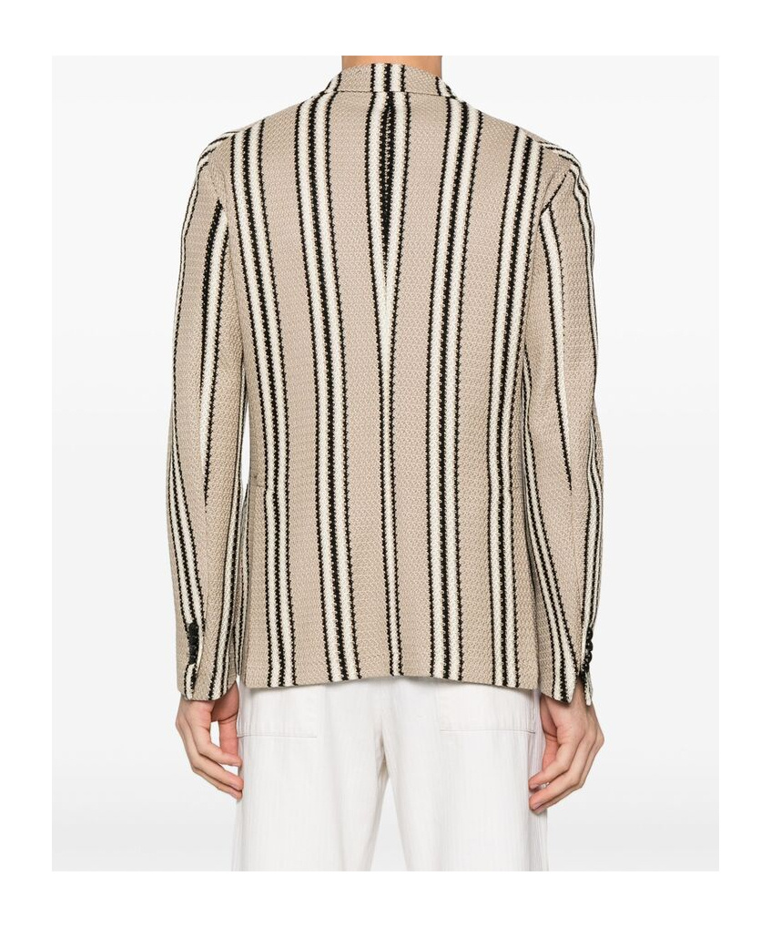 Tagliatore Double-breasted Blazer In Nude