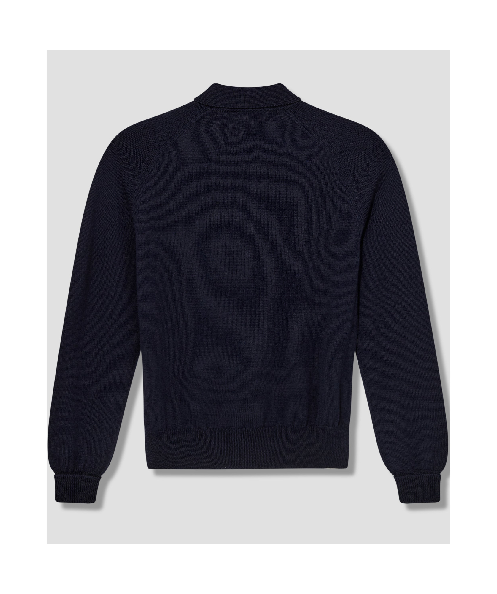 Drake's London Long-sleeved Polo-neck Sweater In Black