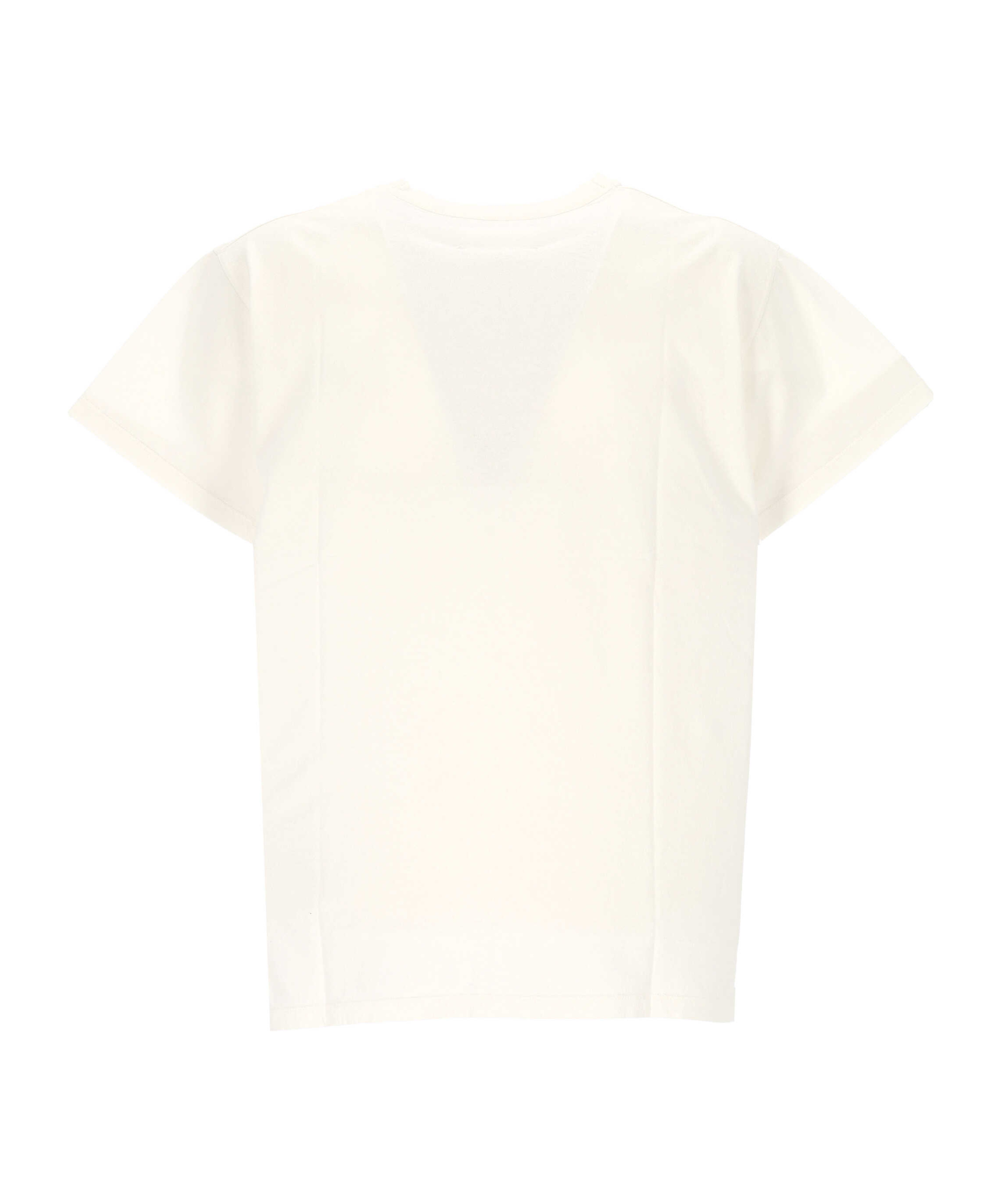 Maison Margiela Logo Printed Crewneck T-shirt In White