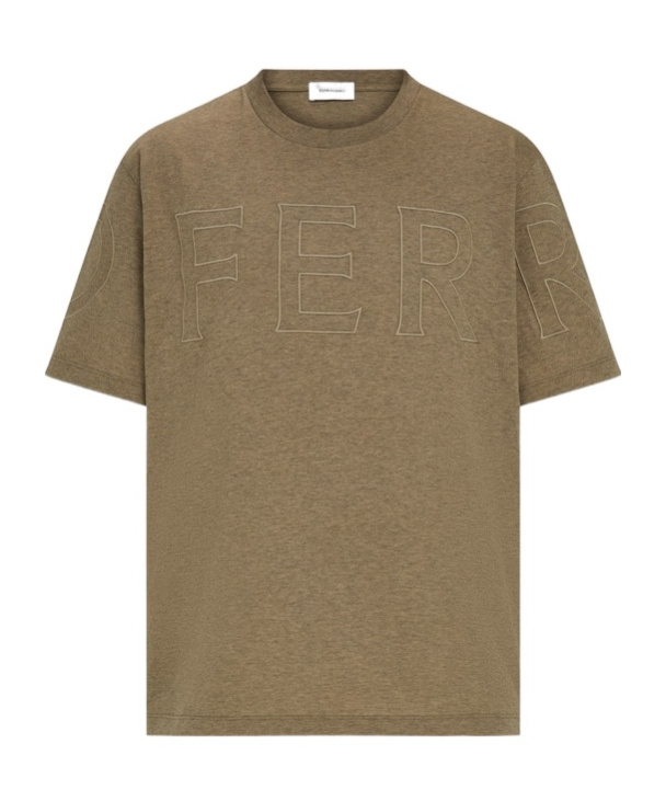 Ferragamo Short-sleeved T-shirt In Brown