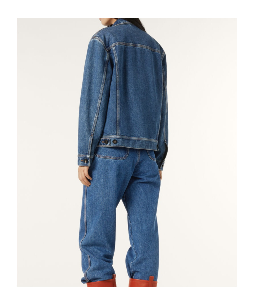 Shop Loro Piana Tulus Denim Coat In Blue