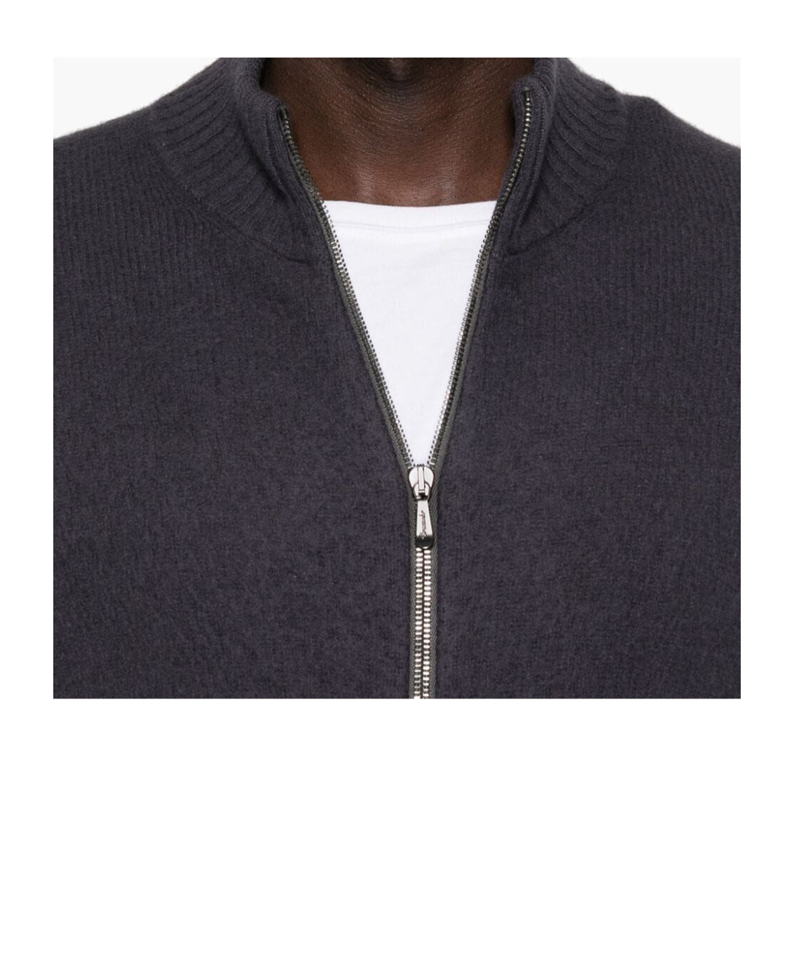 Drumohr Zip Cardigan In Black