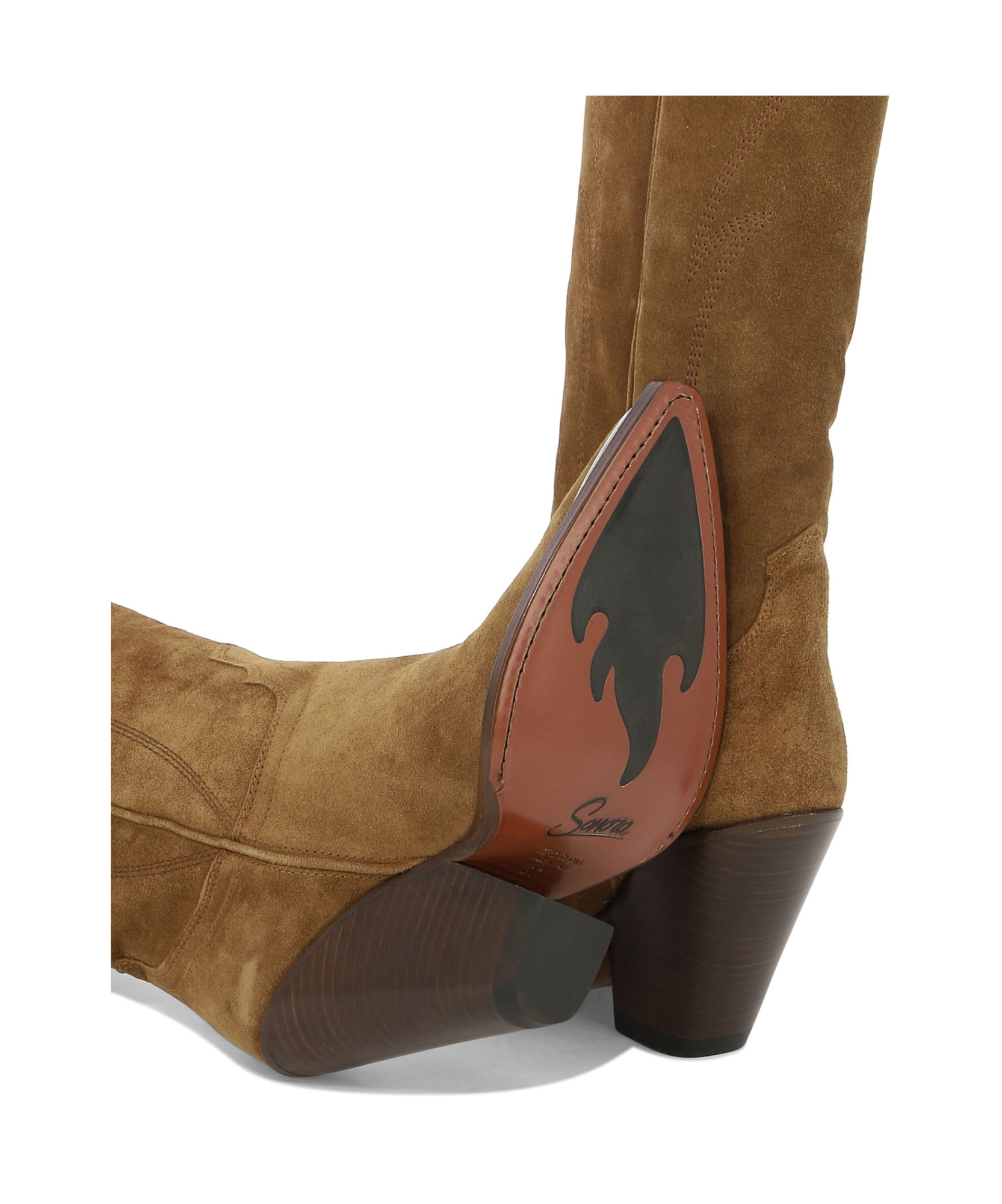 Sonora 90mm Suede Pointed-toe Boots In Brown