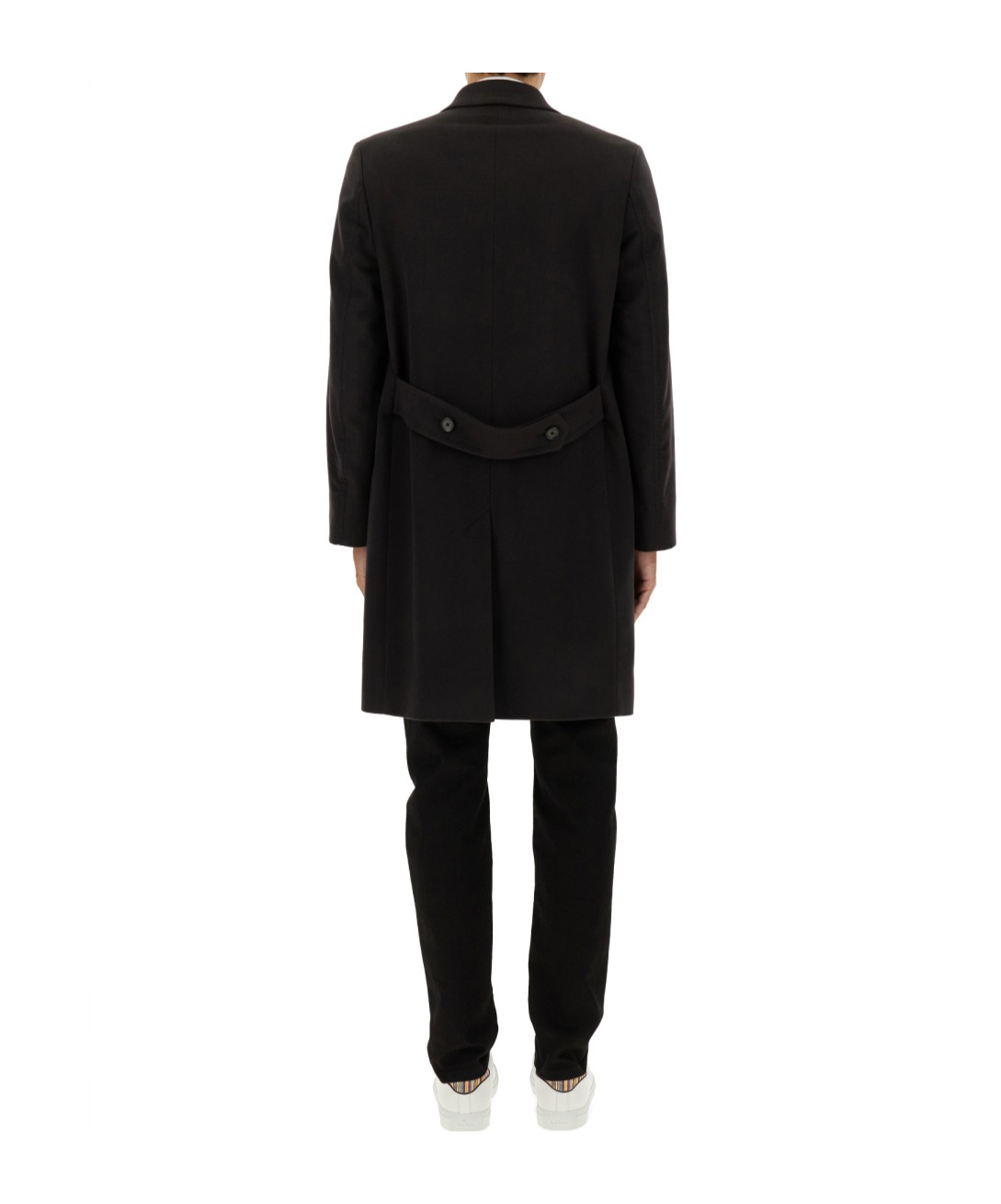 Paul Smith Long Sleeve Single-breasted Coat In Black