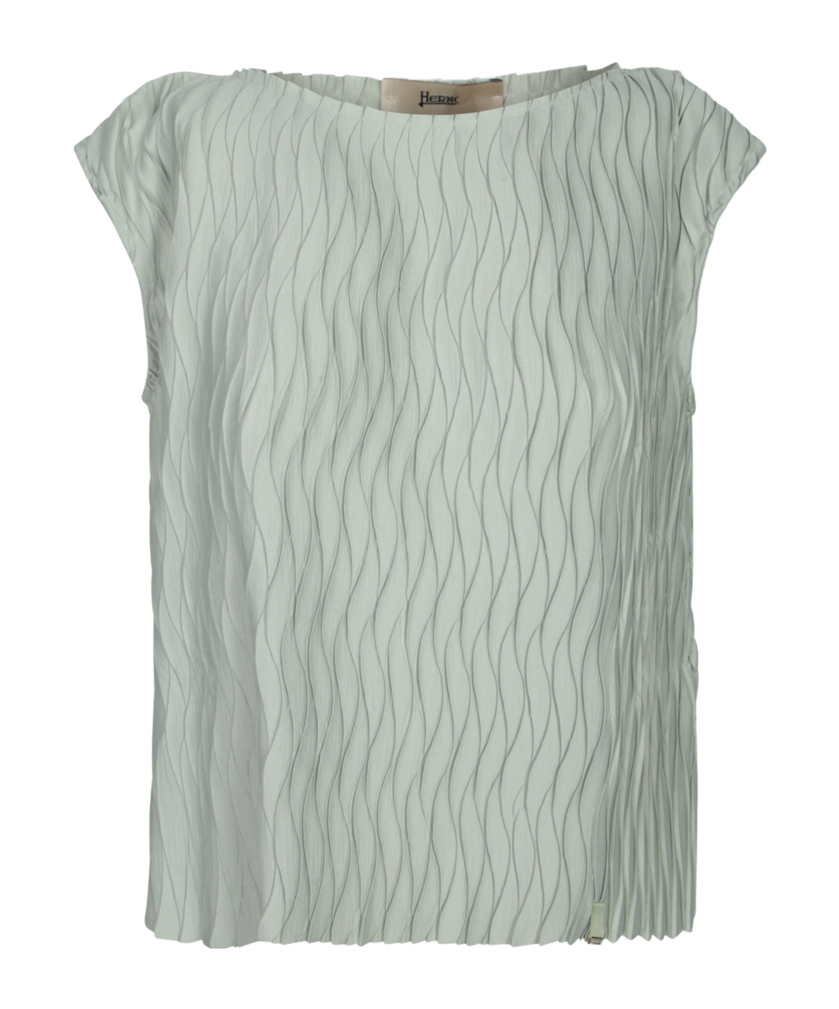 Herno Light Green Embossed Jersey Top