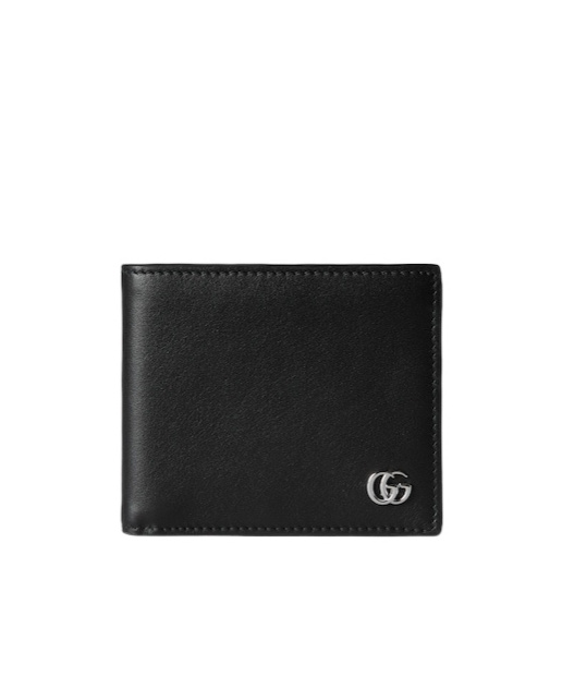 Gucci Bi-fold Wallet Gg Marmont Black Men In Black