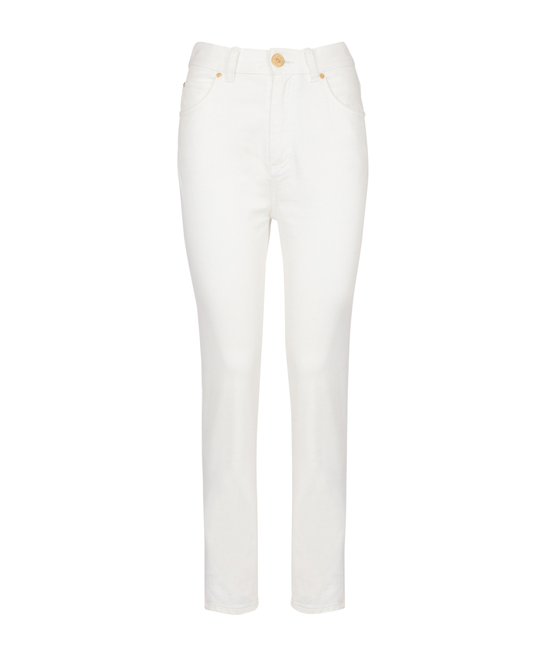 Balmain High-waist Jeans In White