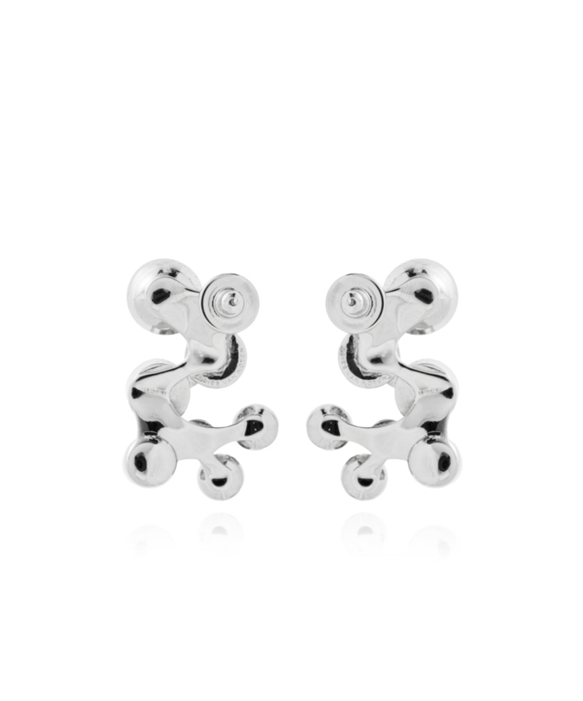 Dries Van Noten Crystal-embellished Stud Earrings In White