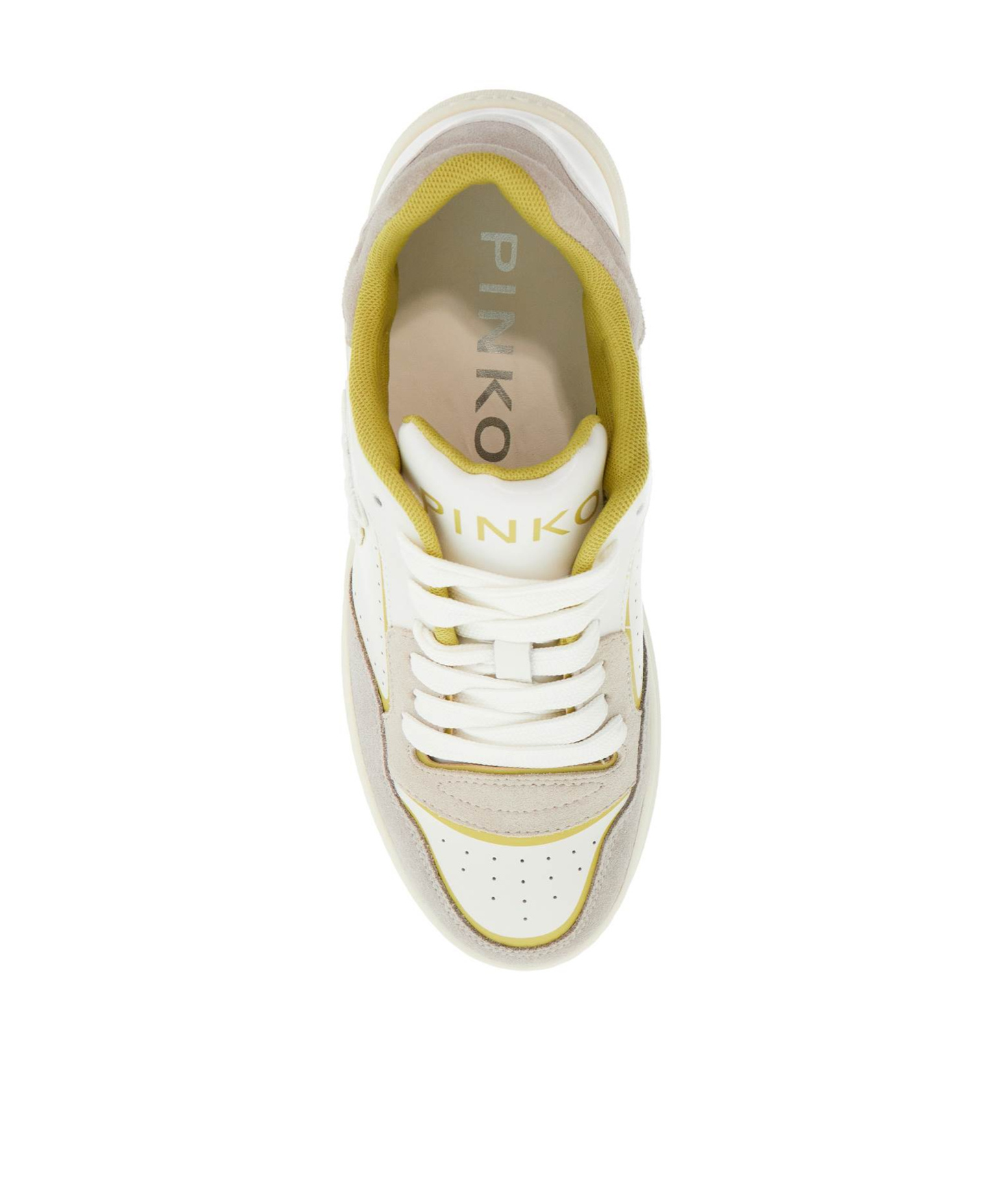 Shop Pinko Love Birds-motif Sneakers In White