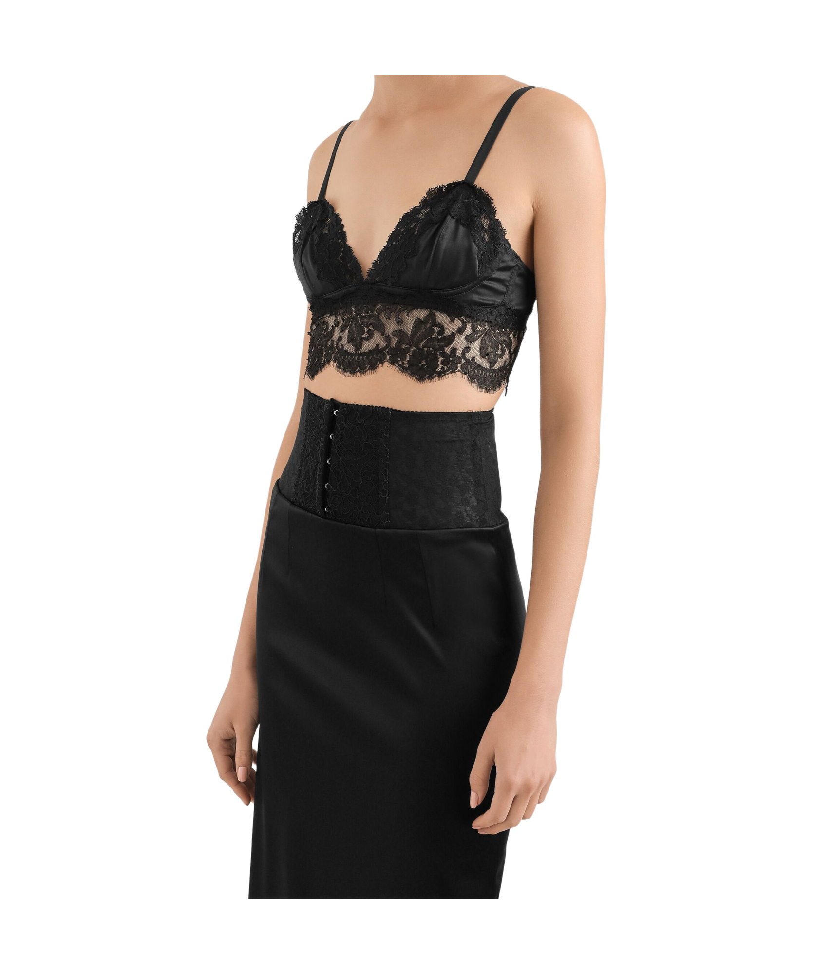 Dolce & Gabbana Lace Bralette In Black