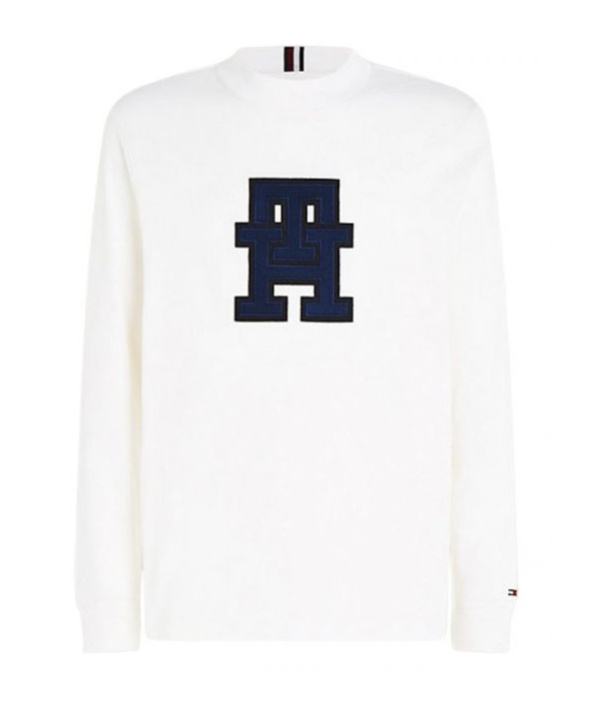 Shop Tommy Hilfiger Long-sleeved T-shirt In White