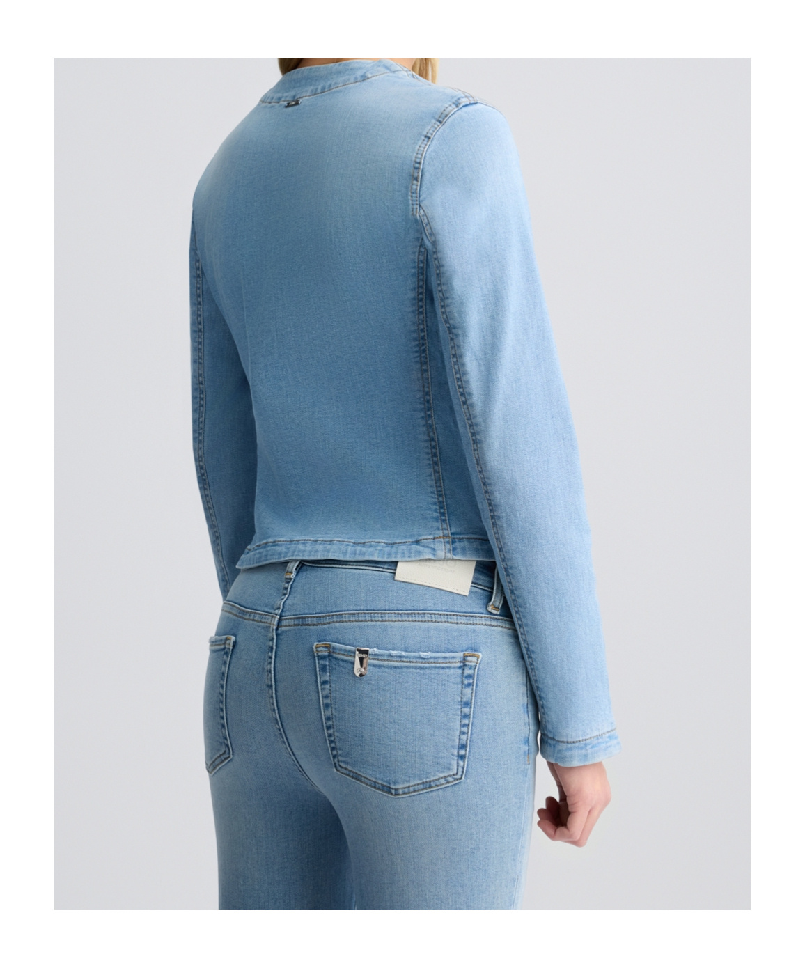 Shop Liu •jo Liu Jo Button-up Denim Jacket In Blue