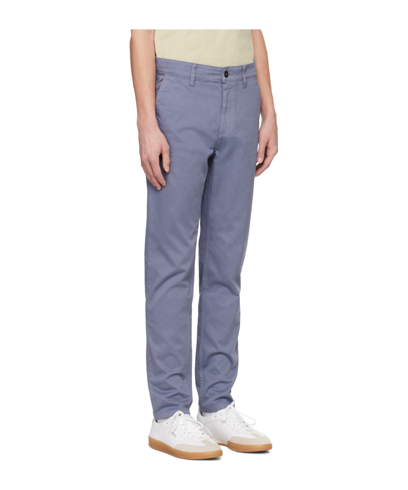 Hugo Boss Belt-loop Casual Pants In Multicolor
