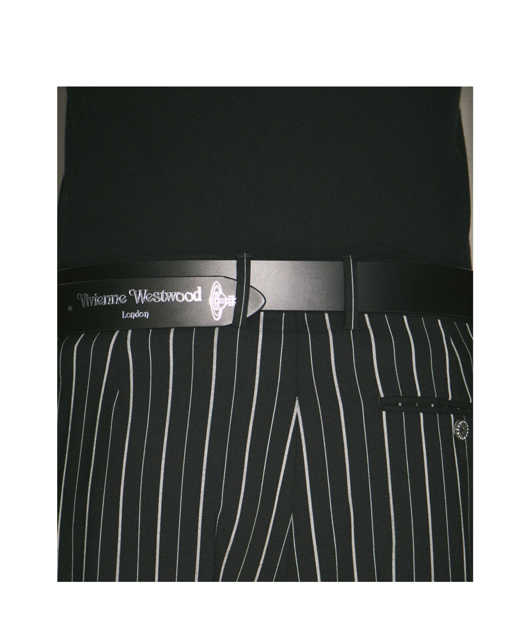 Vivienne Westwood Pendant Wide Belt In Black