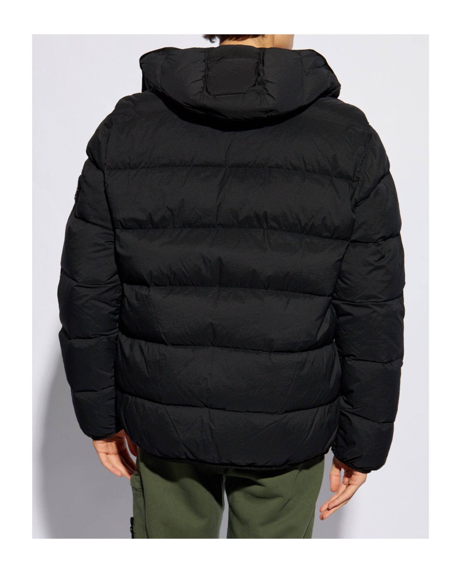 STONE ISLAND HOODED PUFFER JACKET 