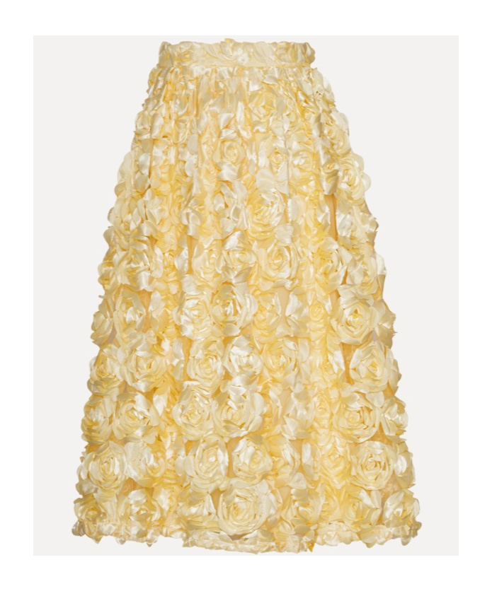 Rotate Birger Christensen Sun Maxi Skirt In Nude
