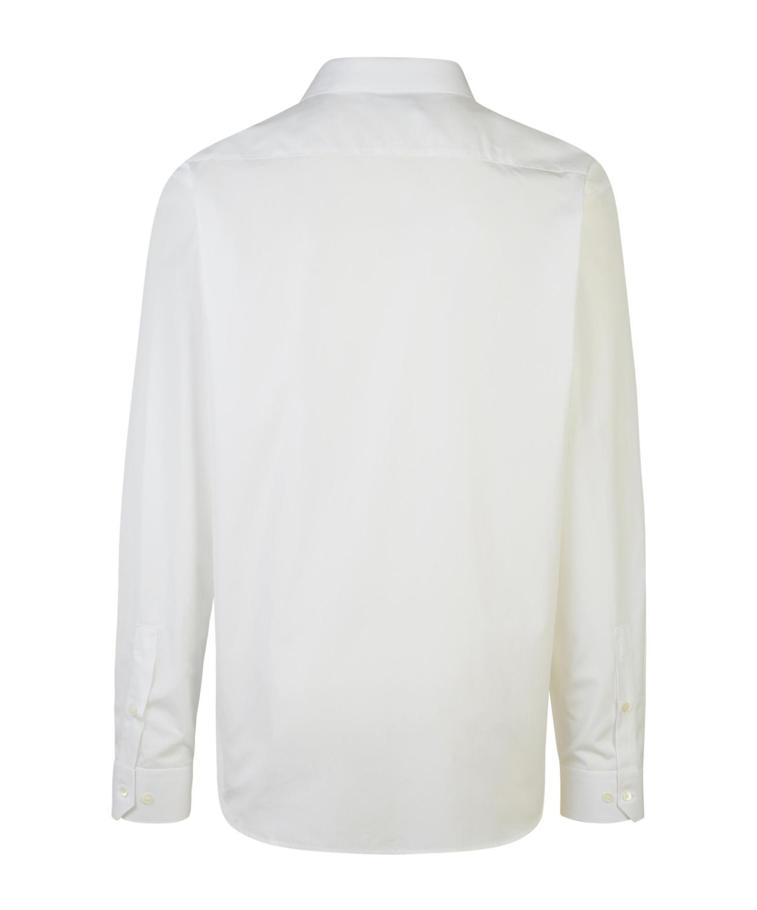 Balmain Cotton Shirt Button Cuffs In White