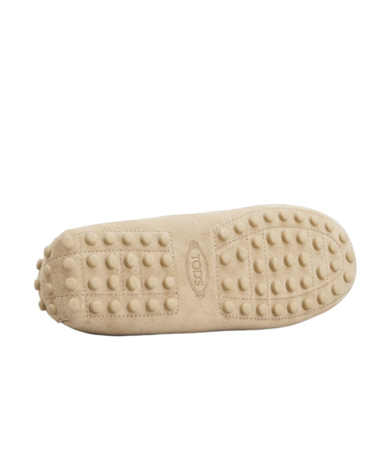 Tod's Round-head Driving Shoes In Nude
