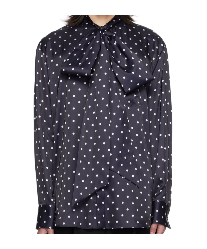 Simone Rocha Pussy-bow Blouse In Black