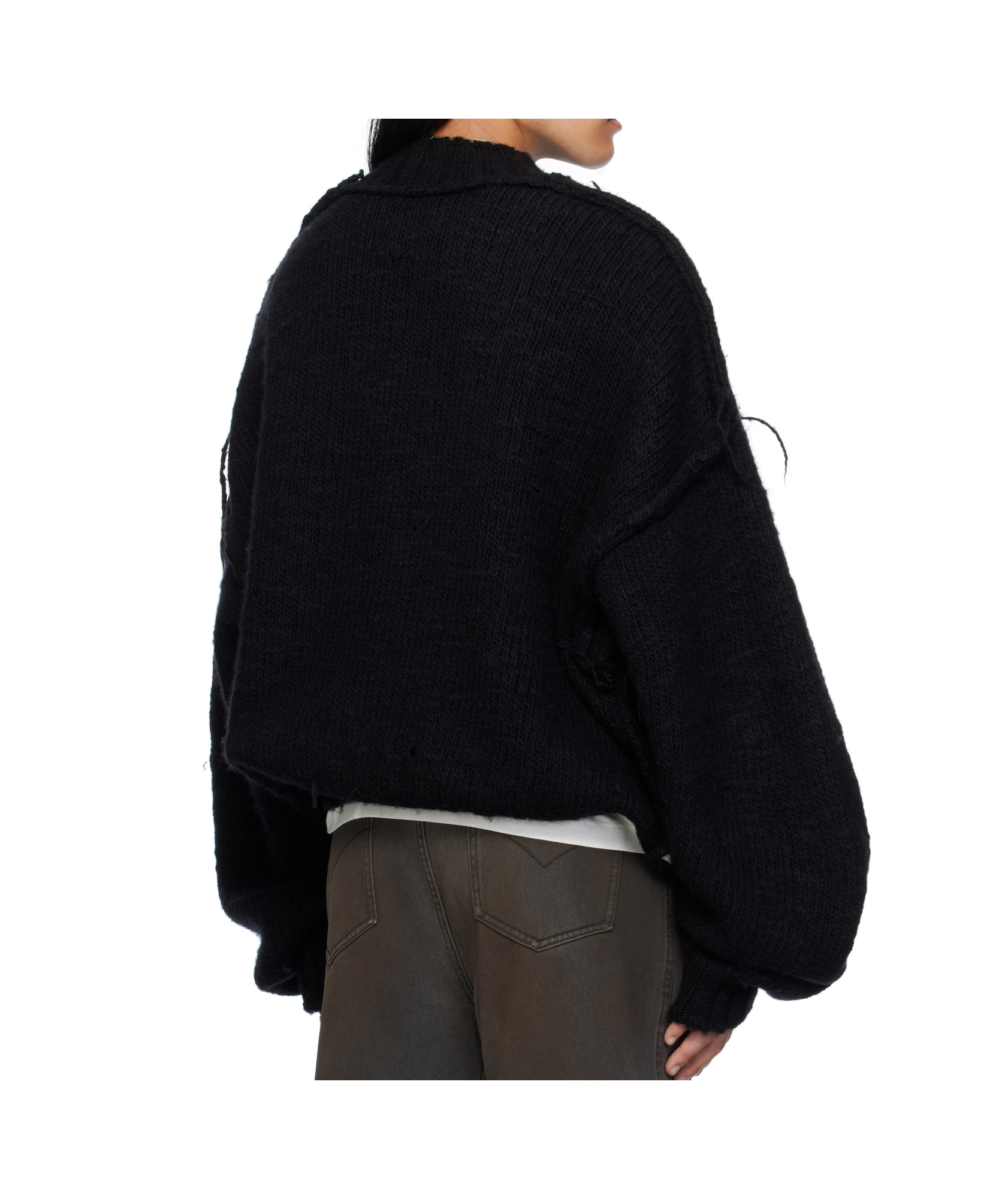 Lu'u Dan Kingpin Knit Sweater In Black