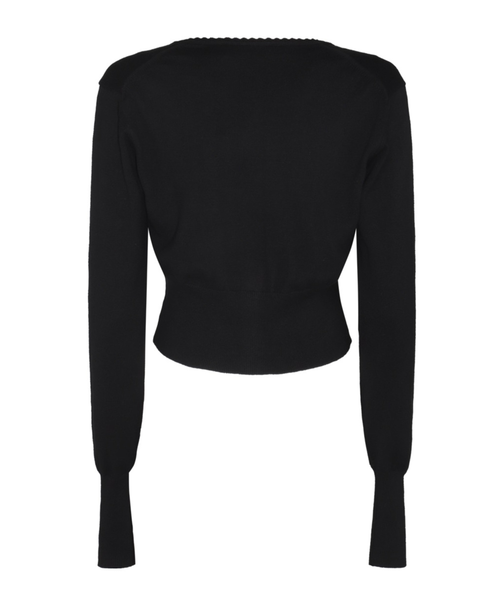 Shop Vivienne Westwood Bea Cropped Cardigan In Black