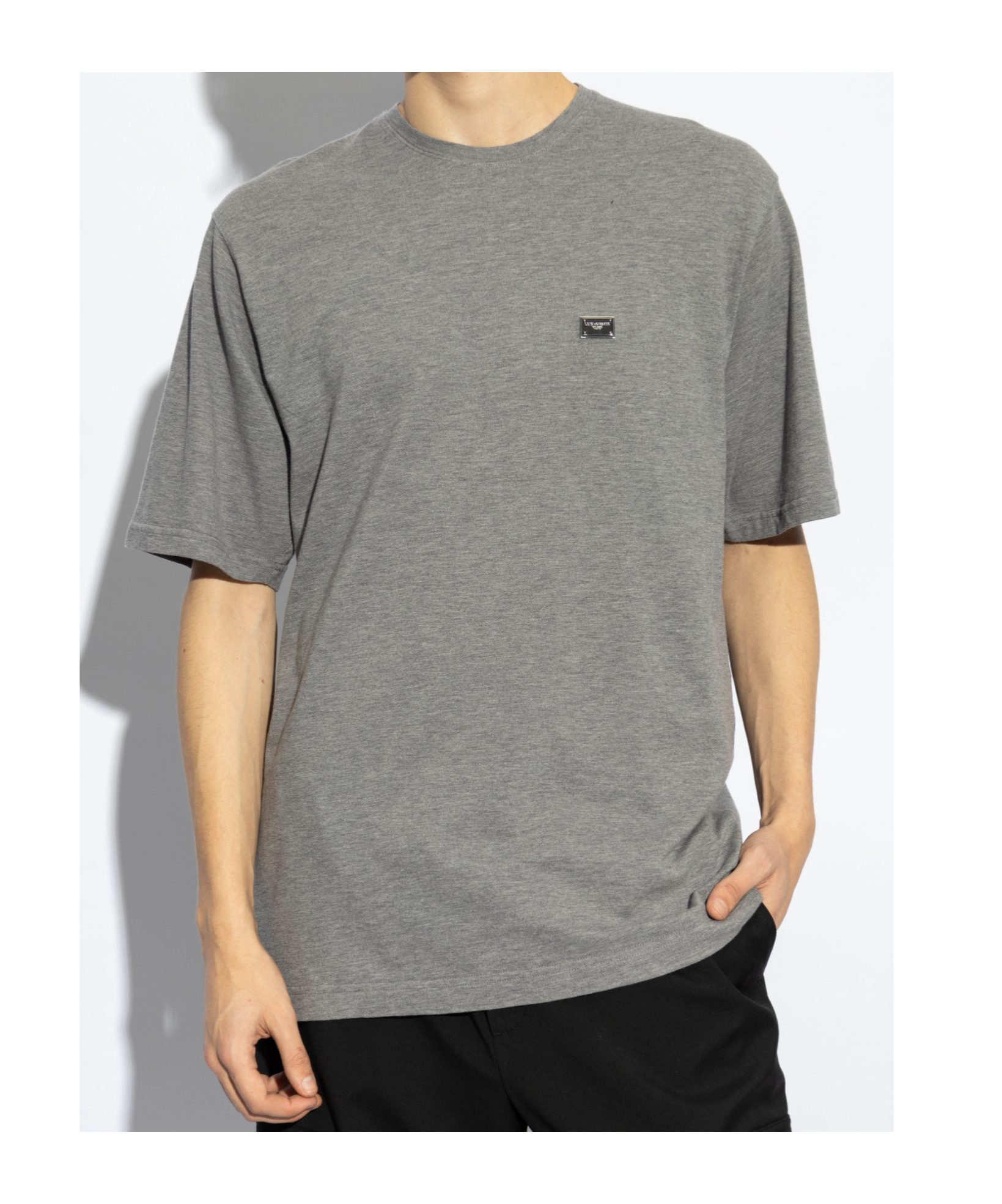 Dolce & Gabbana Short-sleeved T-shirt In Gray