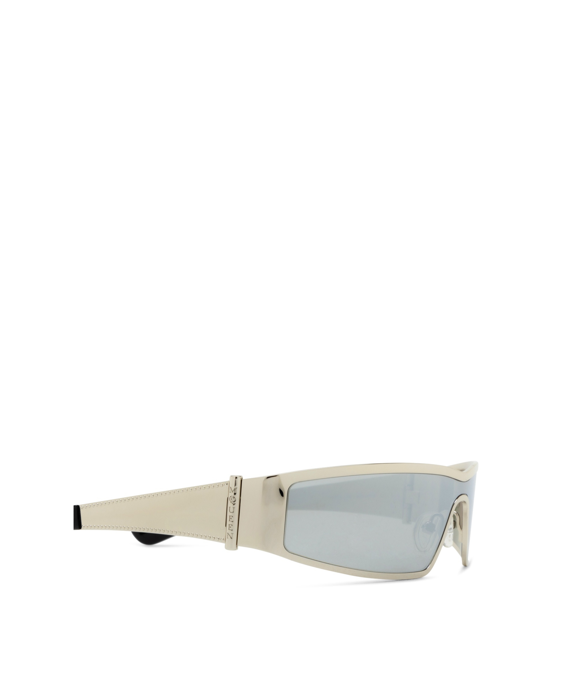 Alexander Mcqueen Eyewear Wraparound Rectangular Sunglasses In Green