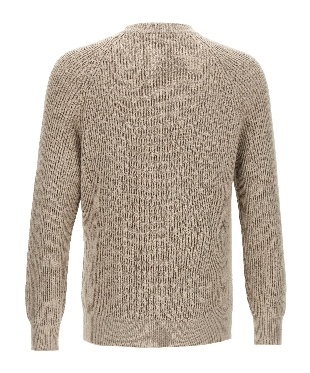 Brunello Cucinelli Ribbed Sweater Sweaters And Cardigans In Nude