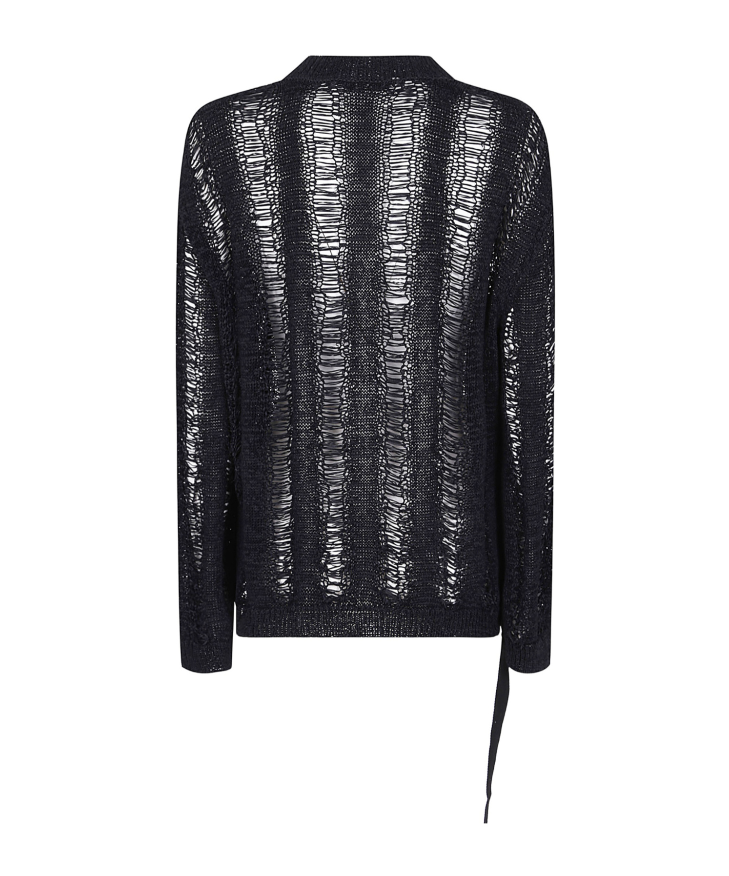 Ann Demeulemeester Long-sleeved Blouse In Black