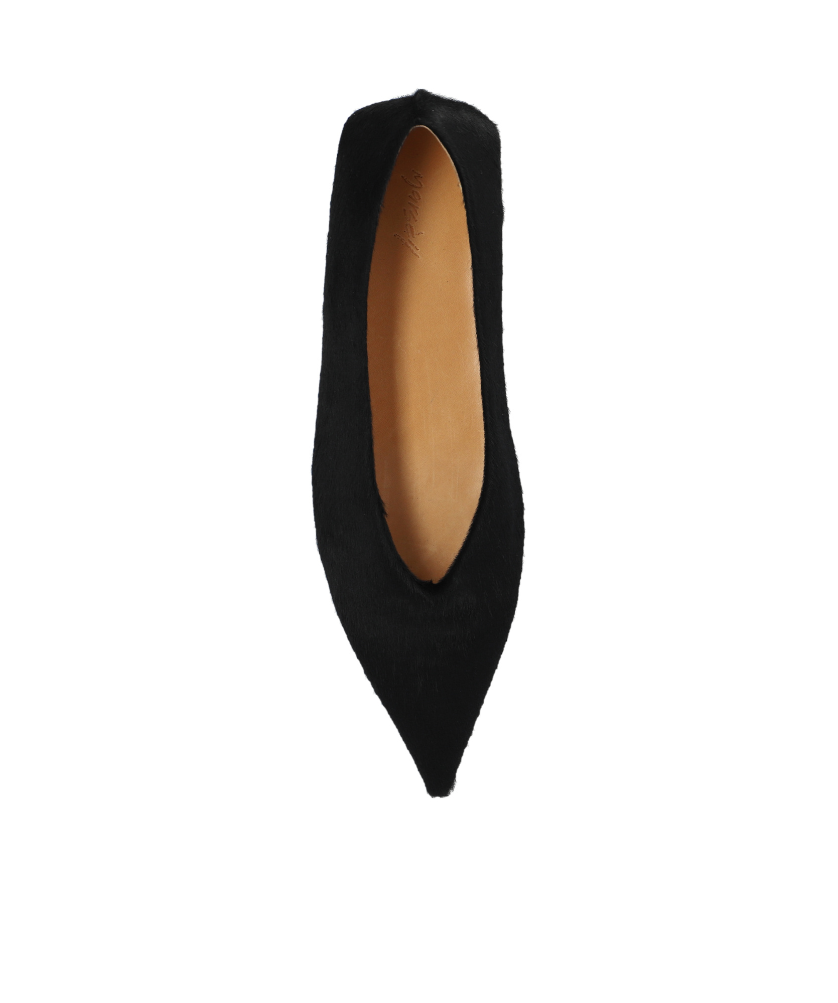 Marsèll Ago Pointed-toe Leather Ballerinas In Black