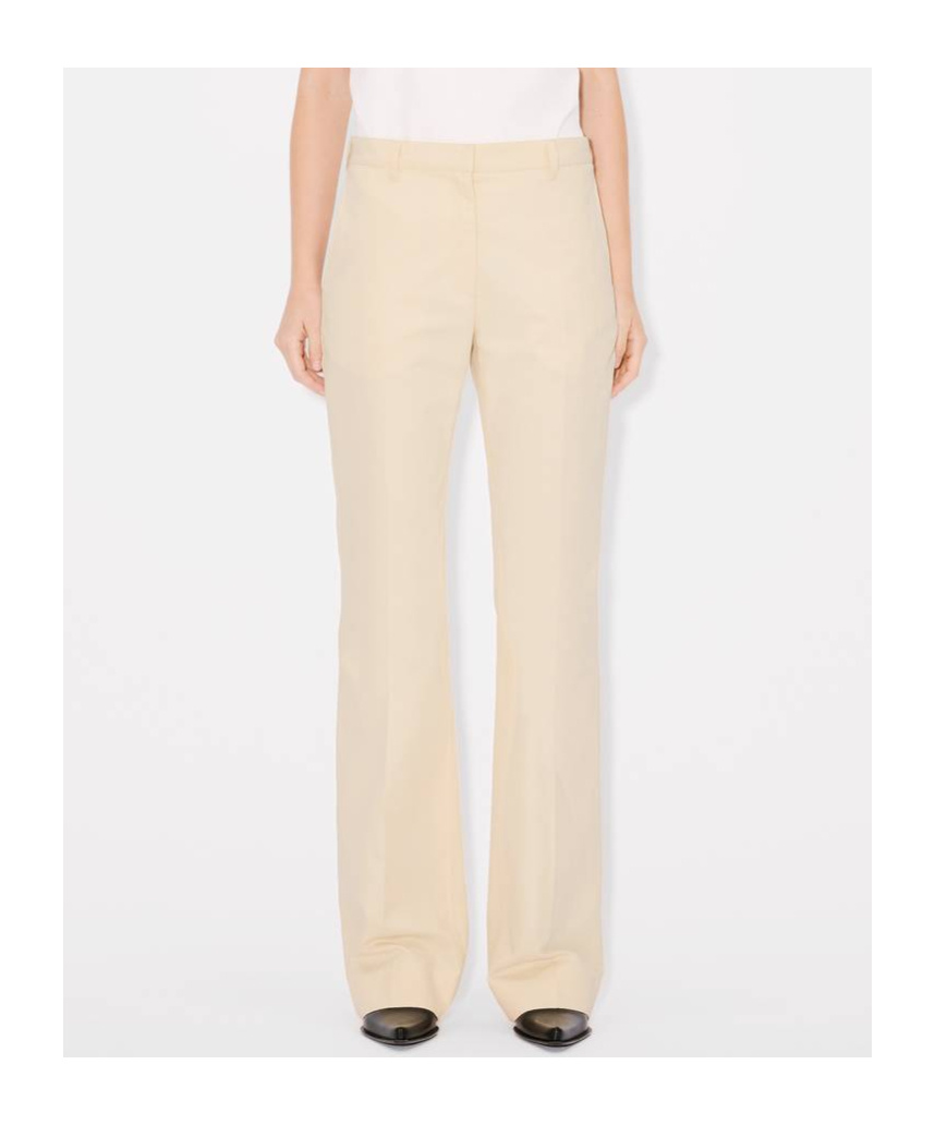 Kenzo Belt-loop Casual Pants In Cream