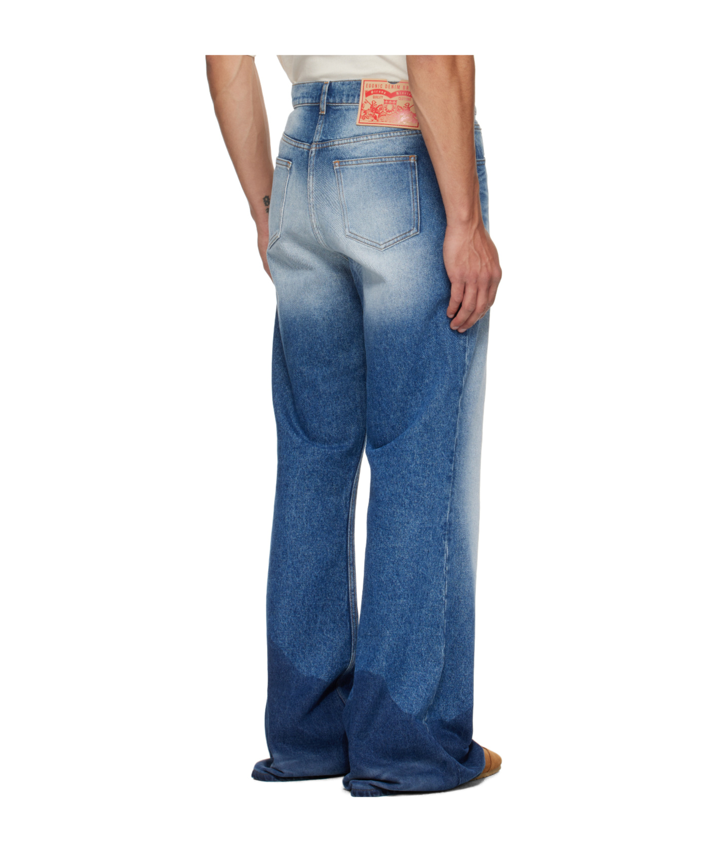 Egonlab Samy Wide Leg Jeans In Blue