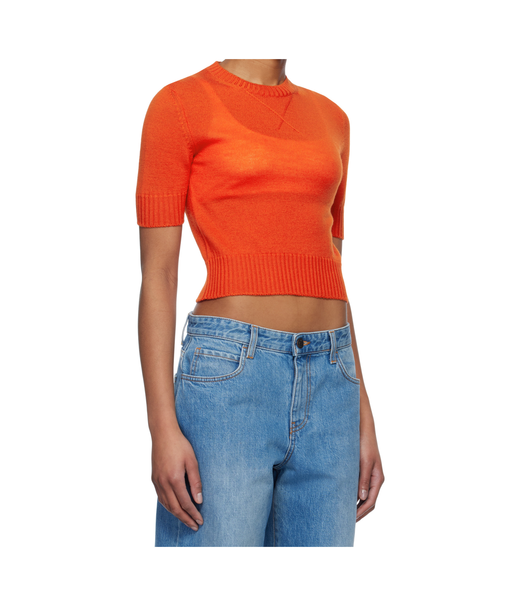 Jil Sander Knit T-shirt In Blue