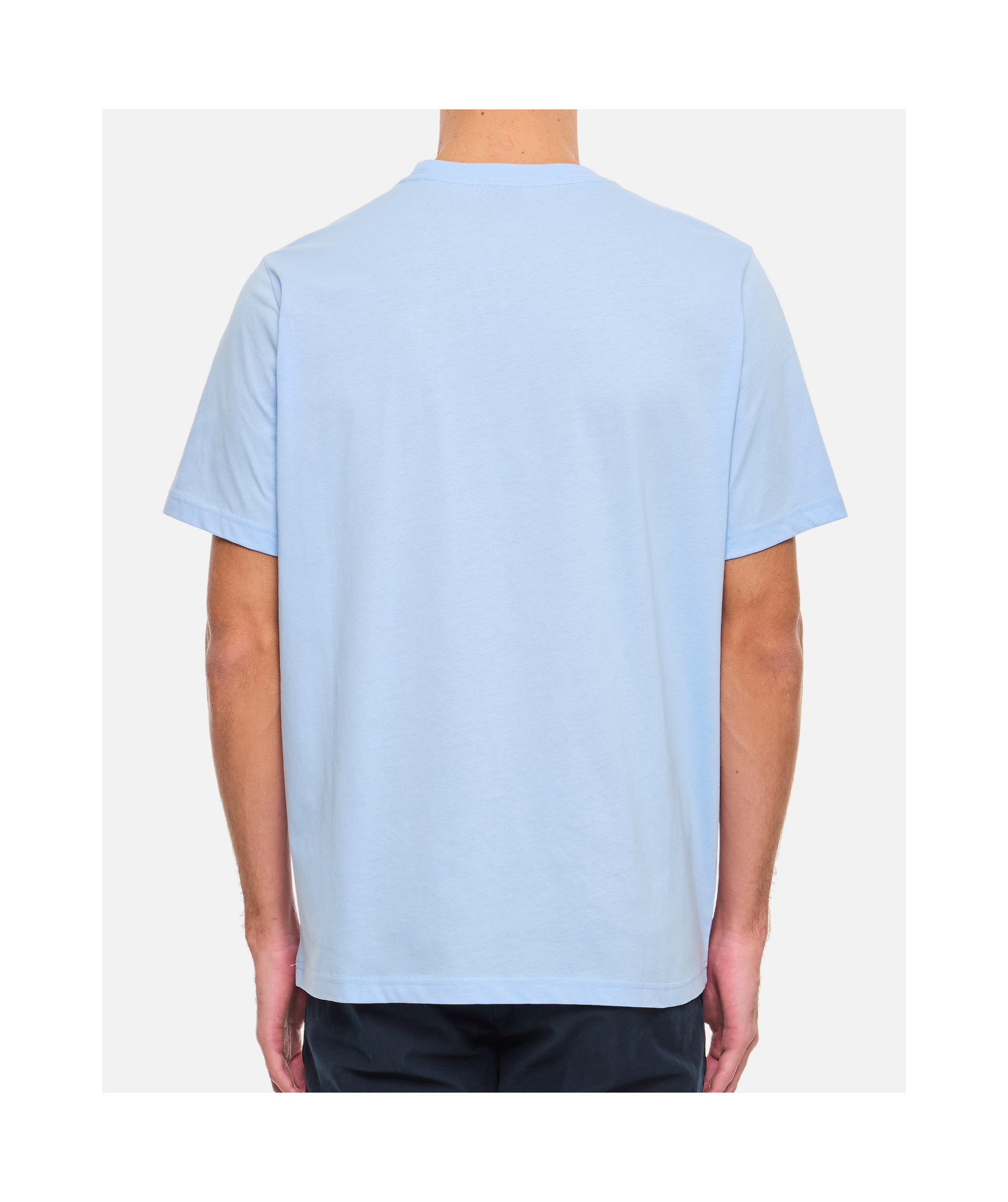 Paul Smith｜SHORT-SLEEVED ROUND NECK T-SHIRTS (MEN T-SHI Paul Smith Short-sleeved Round Collar T-shirt In Blue | ModeSens