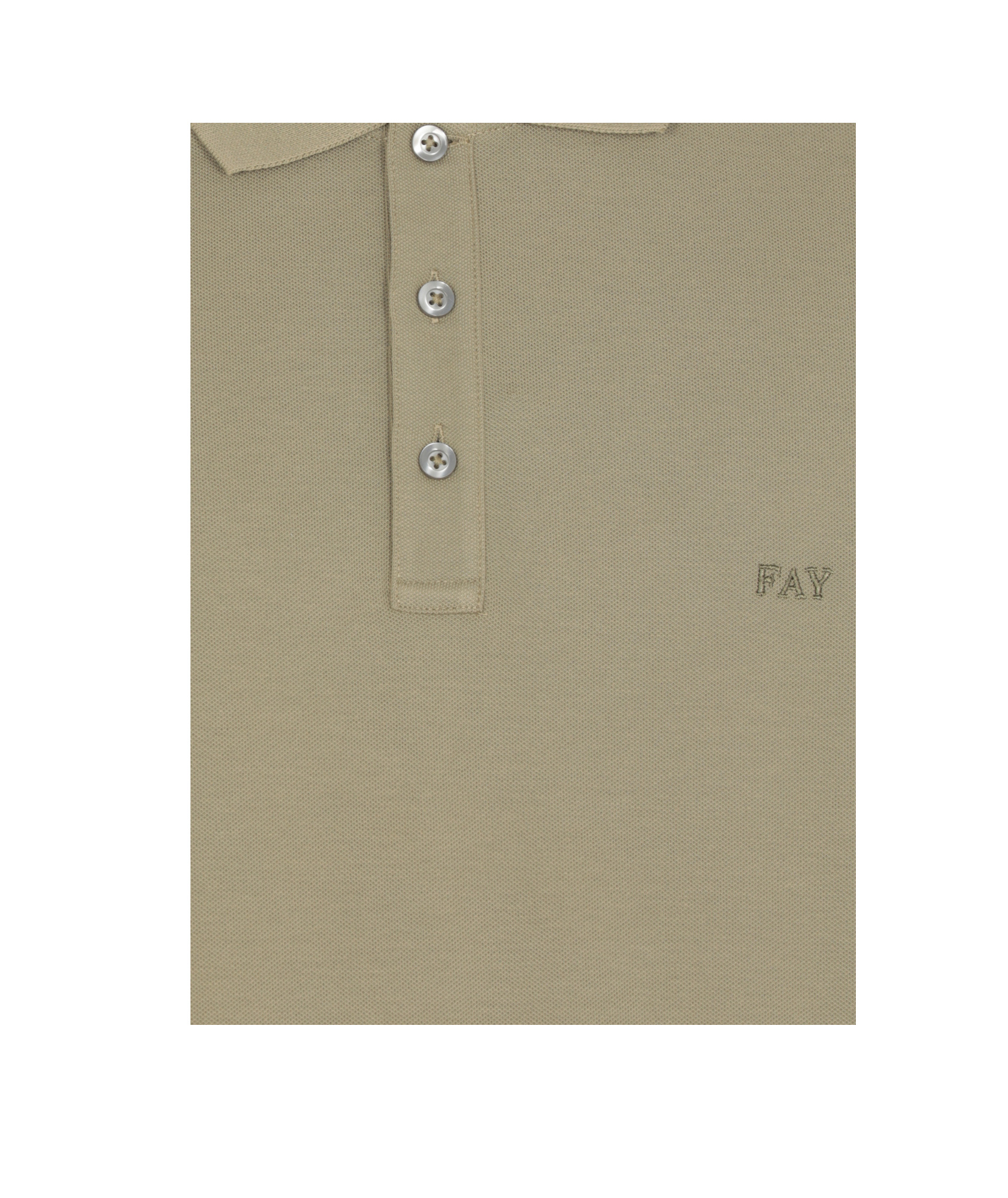 Fay Polo T-shirt In Gray