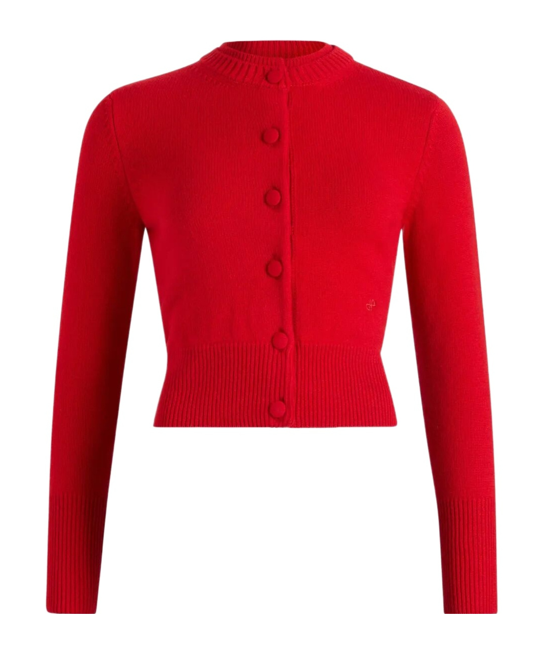 Patou Crew Neck Ribbed Knitwear With Long Sleeves In Red