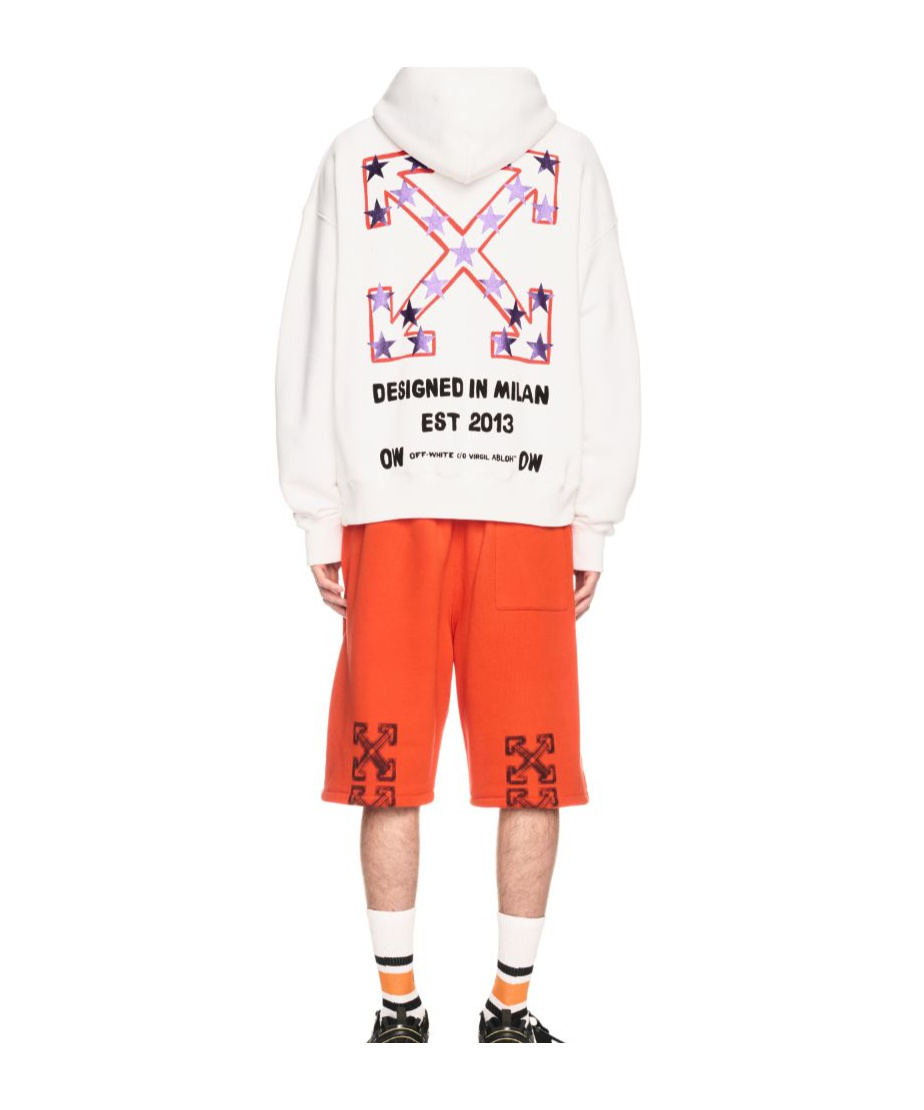 Off-white Star Arrow Hoodie In White