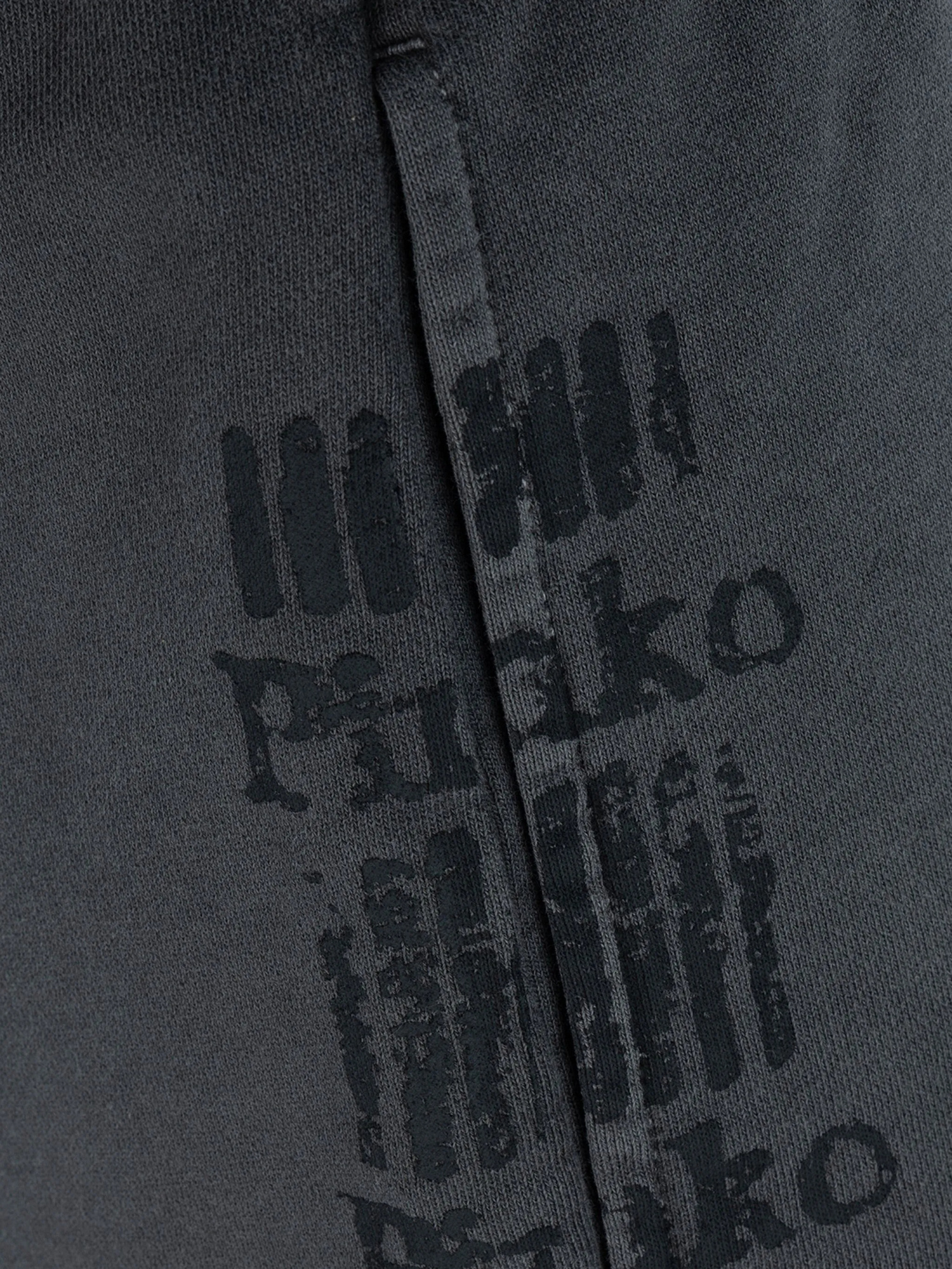 Shop Pinko Logo-print Track Shorts In Dark Gray