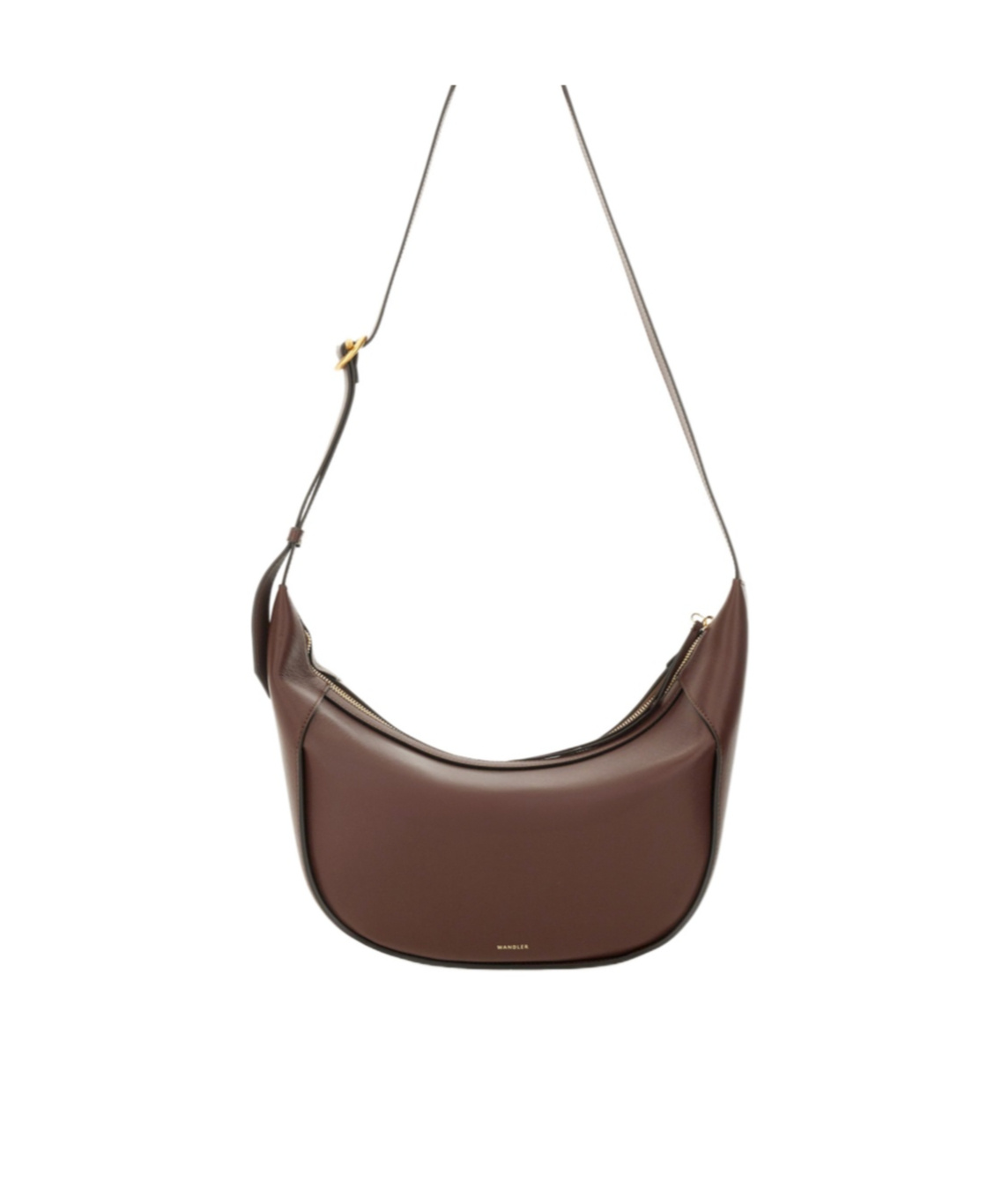 Wandler Maggie Logo Printed Shoulder Bag In Brown