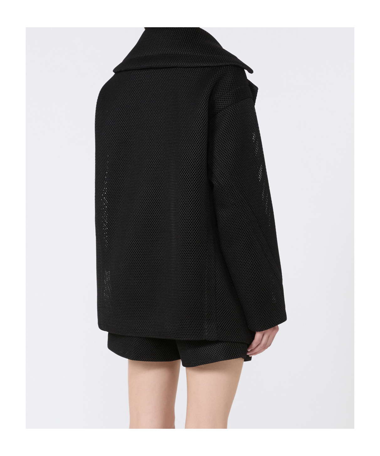 Max Mara Double-breasted Long-sleeved Jacket In Black